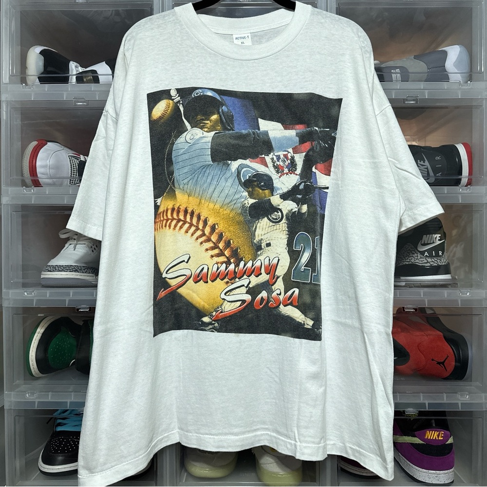 Vintage Chicago Cubs Sammy Sosa Baseball Rap Tee XL
